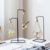 Candelabro Metalico Nordico Doble Colgante Geométrico