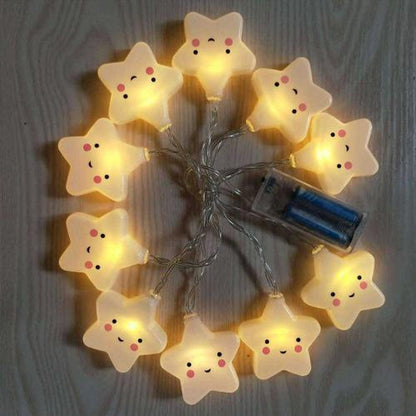 Guirnalda De Luces Led Estrellitas Estrellas Kawaii