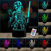 Lámpara 3D mini Darth Vader kawaii c/ remoto
