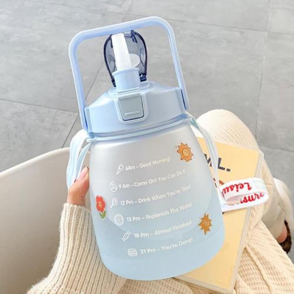 Botella de agua marcador motivacional kawaii sticker 2D-3D