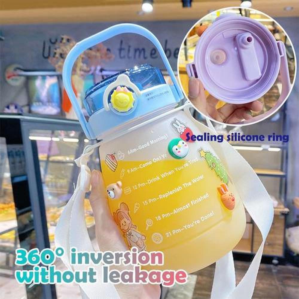 Botella de agua marcador motivacional kawaii sticker 2D-3D