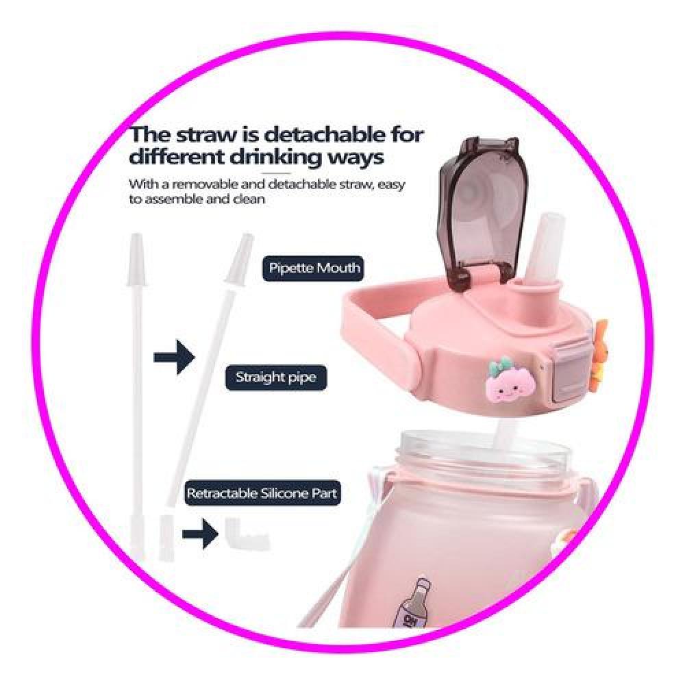 Botella de agua marcador motivacional kawaii sticker 2D-3D