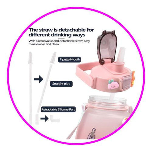 Botella de agua marcador motivacional kawaii sticker 2D-3D