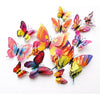 12 Mariposas 3d Pvc Con Pegatina E Iman Candy Bar Refri