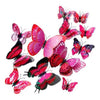 12 Mariposas 3d Pvc Con Pegatina E Iman Candy Bar Refri