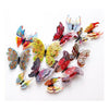 12 Mariposas 3d Pvc Con Pegatina E Iman Candy Bar Refri