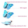 12 Mariposas 3d Pvc Con Pegatina E Iman Candy Bar Refri