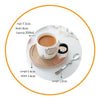 Taza de Gato con plato y Cuchara kawaii