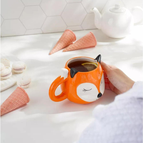 Tazón Zorrito  Fox Mug Ojos Cerrado