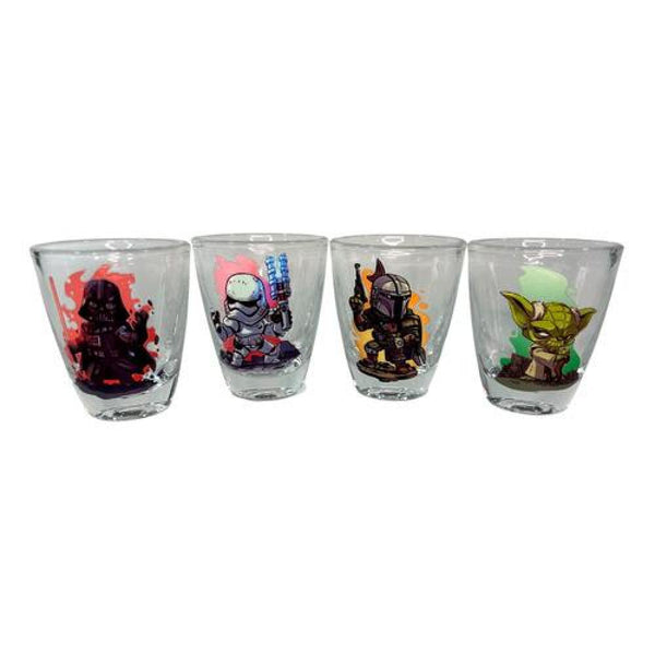 Pack 4 Vasos shot Star war shopitos Tequila Estoykuku