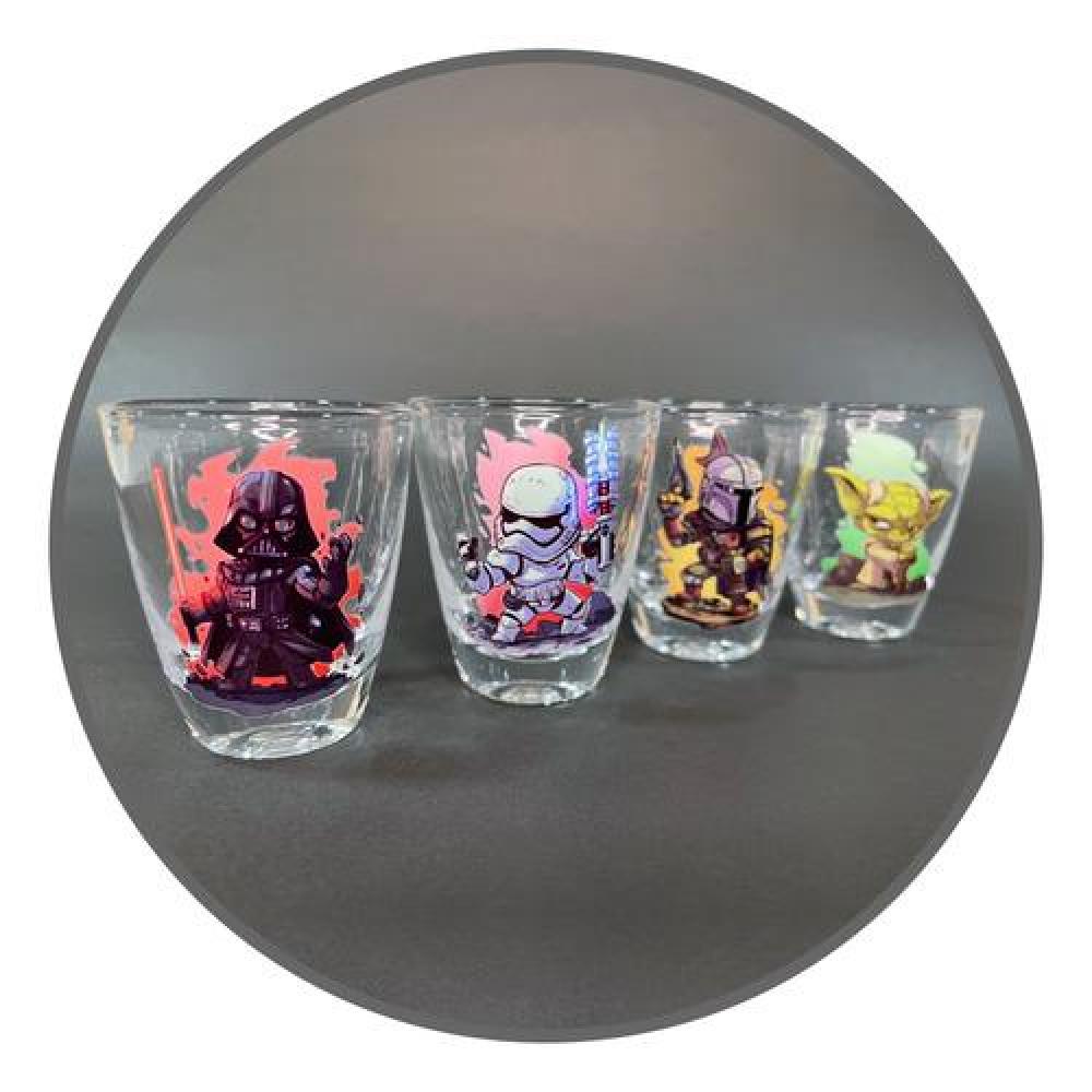 Pack 4 Vasos shot Star war shopitos Tequila Estoykuku