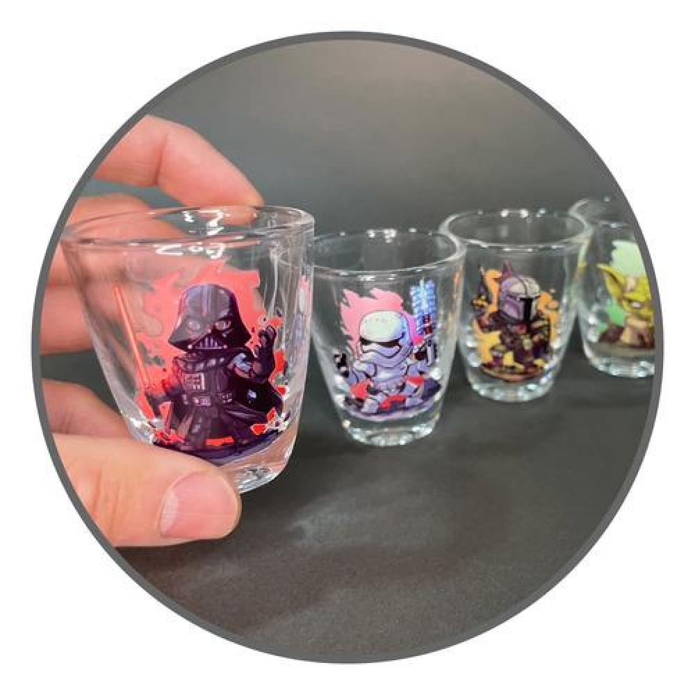 Pack 4 Vasos shot Star war shopitos Tequila Estoykuku