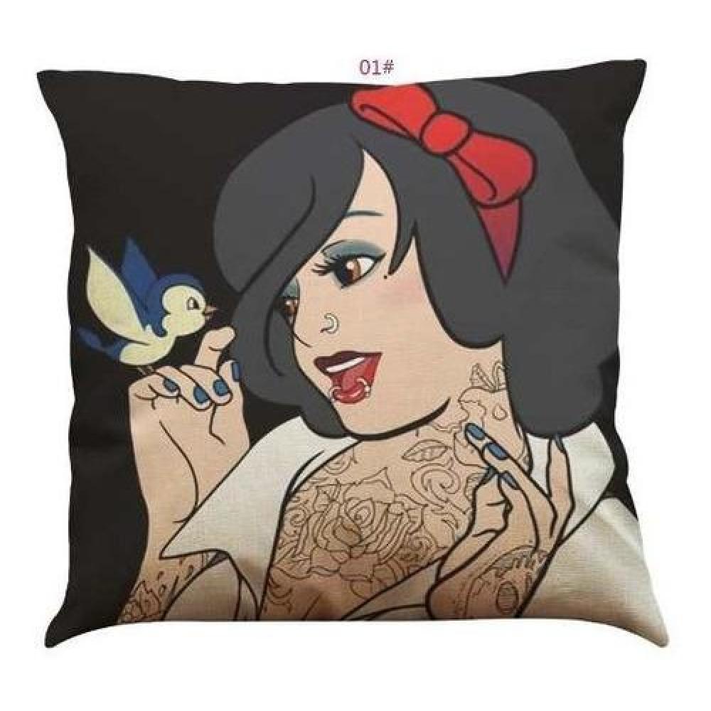 Cojin Con Relleno Lino Princesas Dark Disney