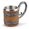 Tazón 3d resina Barril de cerveza vikingo o pirata vintage