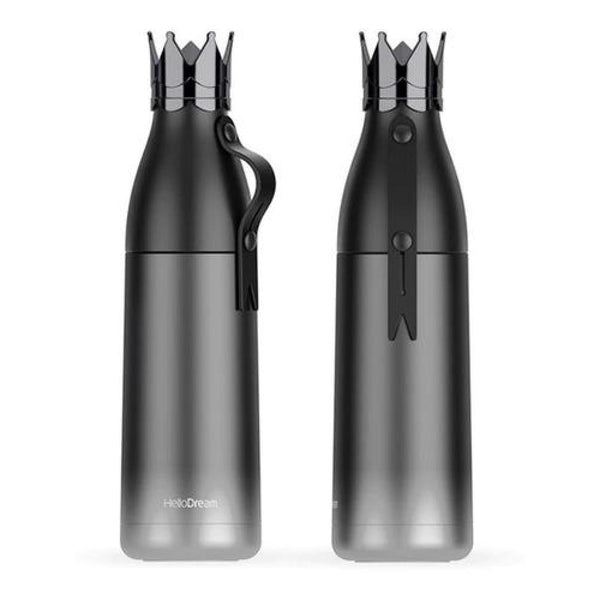 Botella Termo Acero Inoxidable C/vaso Forma De Corona Reina