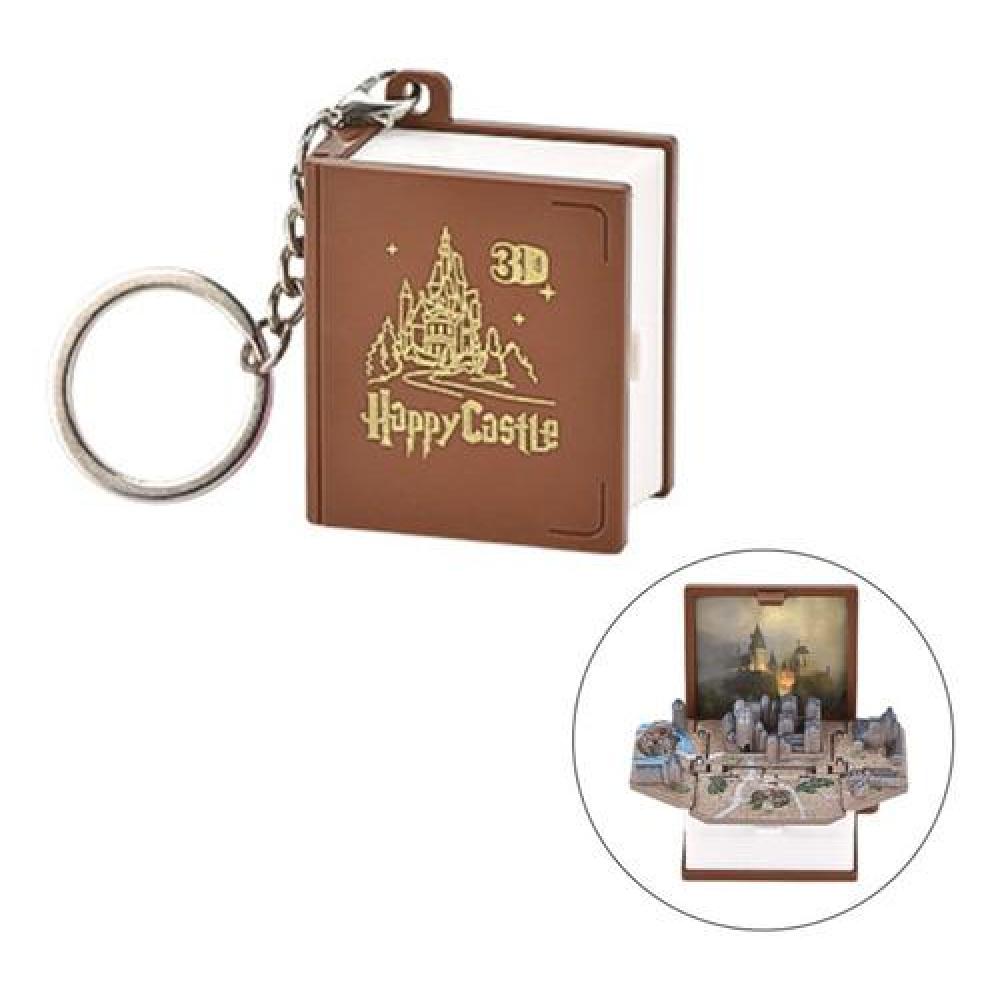 Llavero castillo encantado libro 3D plegable Harry Potter