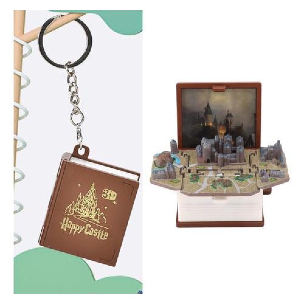 Llavero castillo encantado libro 3D plegable Harry Potter