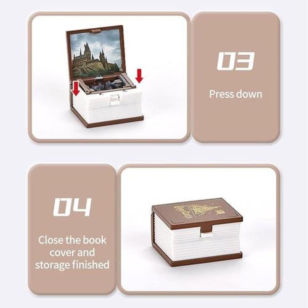 Llavero castillo encantado libro 3D plegable Harry Potter