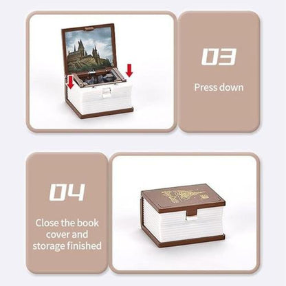 Llavero castillo encantado libro 3D plegable Harry Potter