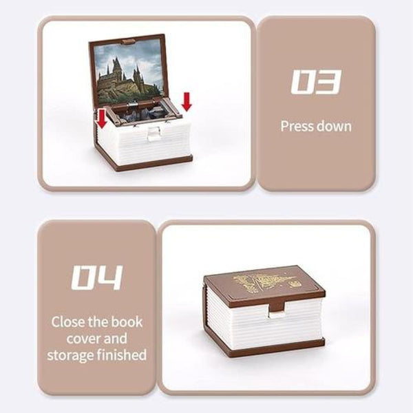 Llavero castillo encantado libro 3D plegable Harry Potter