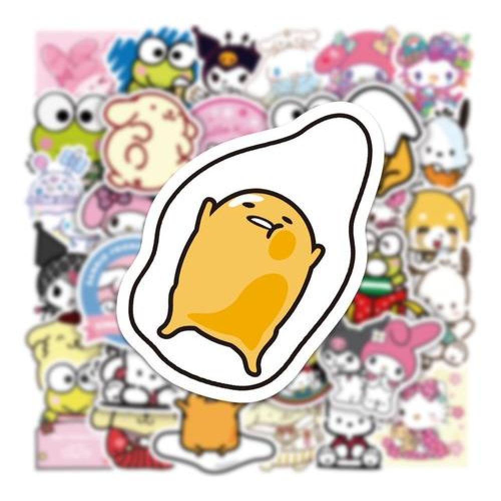 Set Sticker calcomanias animación Sanrio Kuromi Melody cute