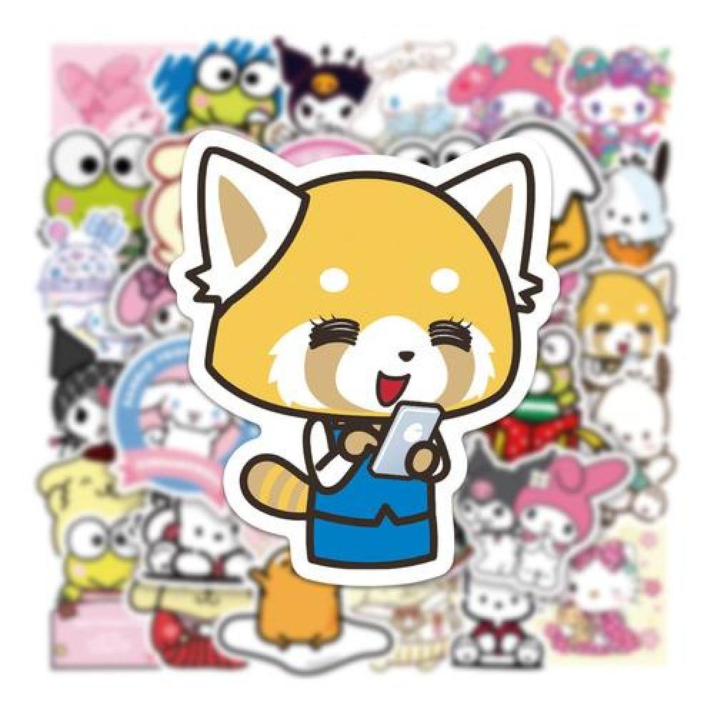 Set Sticker calcomanias animación Sanrio Kuromi Melody cute