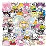 Set Sticker calcomanias animación Sanrio Kuromi Melody cute