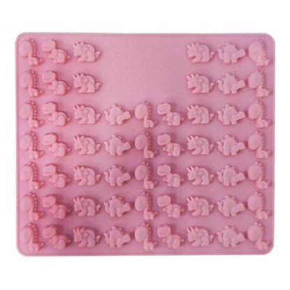 Molde silicona  48 mini dinosaurios baby chocolate, jabón