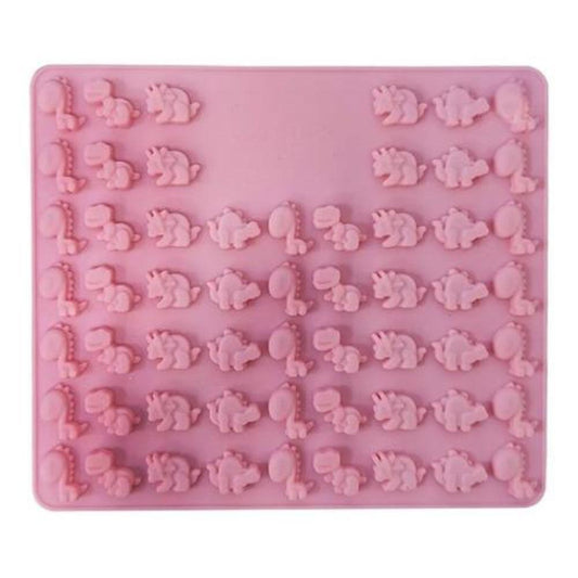 Molde silicona  48 mini dinosaurios baby chocolate, jabón