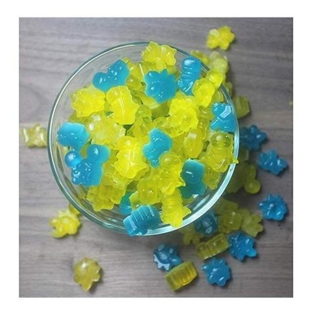 Molde silicona  48 mini dinosaurios baby chocolate, jabón