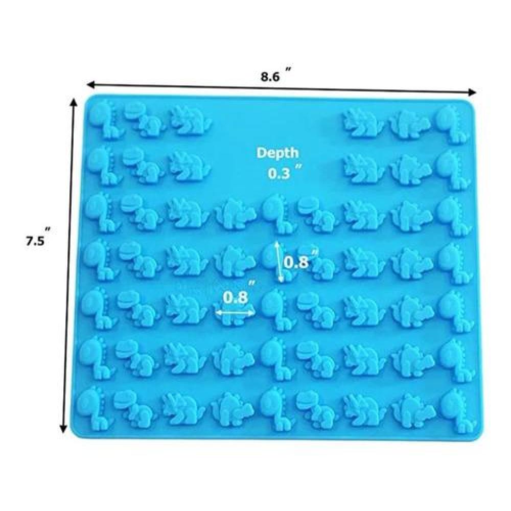 Molde silicona  48 mini dinosaurios baby chocolate, jabón