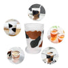 Vaso vidrio patita gato resistente altas temperatura neko