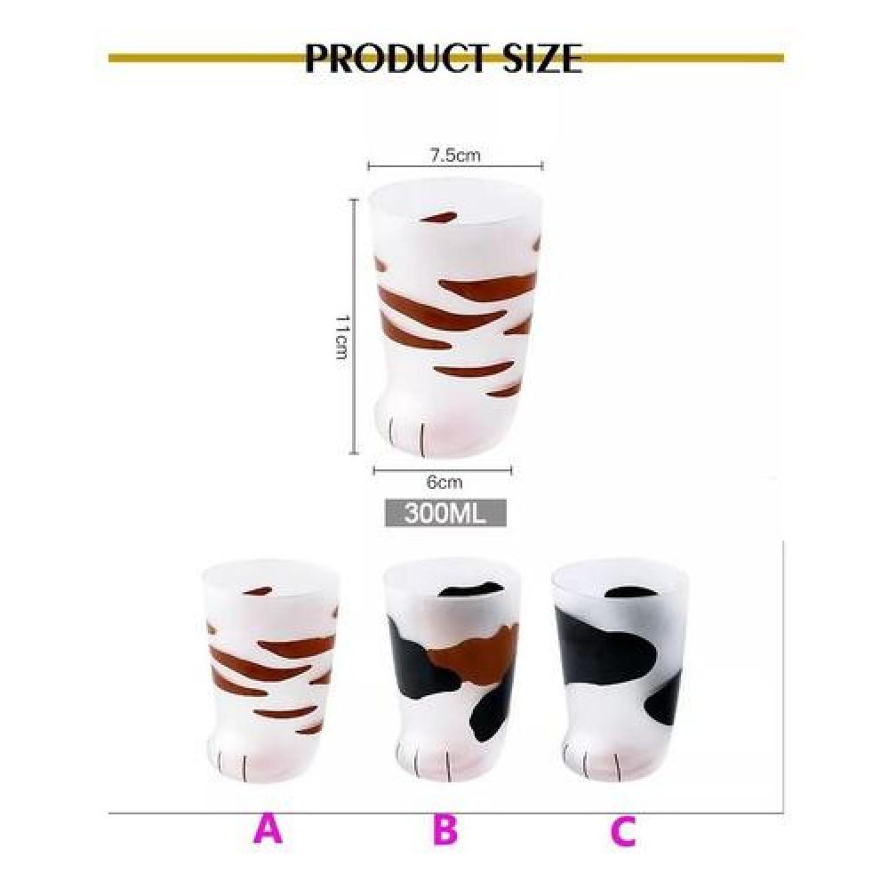 Vaso vidrio patita gato resistente altas temperatura neko