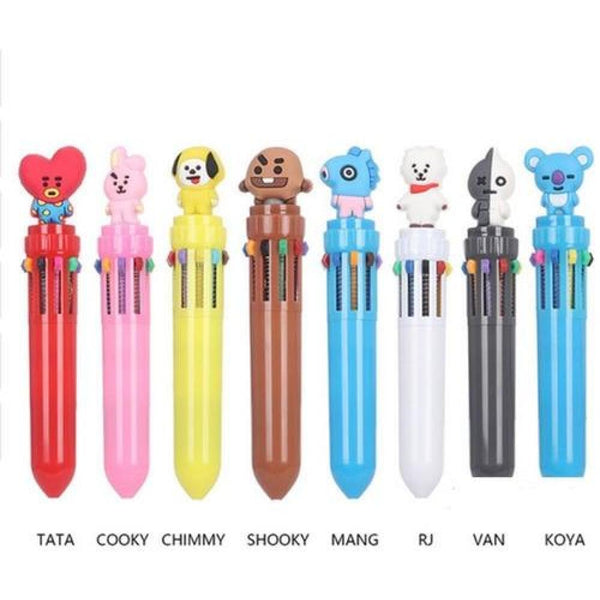 Lapiz 3D Bt21 BTS incluye 10 colores