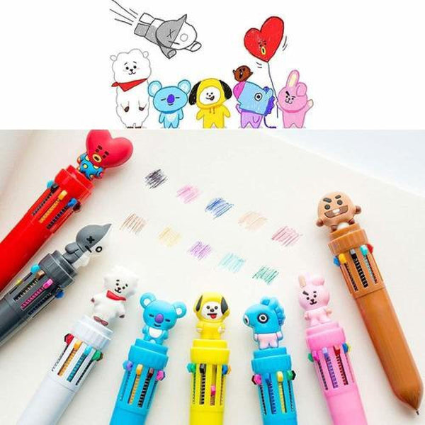 Lapiz 3D Bt21 BTS incluye 10 colores