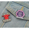 Pack broche Pin divertidos gatito malvado y Baphomet sweet