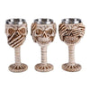 Copas Calavera monos sabios Skull resina acero