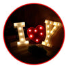 Pack romántico led incluye 2 Letras + corazón  o  letra "&"