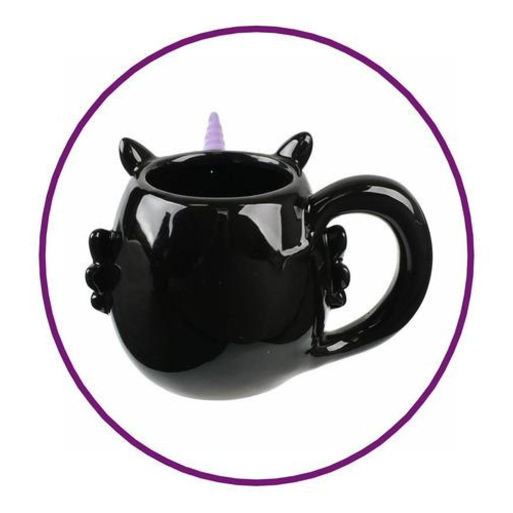 Tazón unicornio dark black gótico