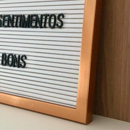 Pizarra Vintage Retro Tablero Letras Interca. tipo fieltro