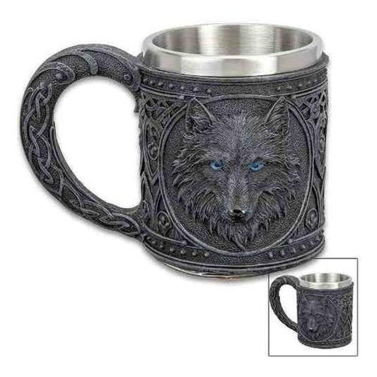 Taza Lobo Xl 3d Black Stark Game Of Thrones Mug Got 600 Ml