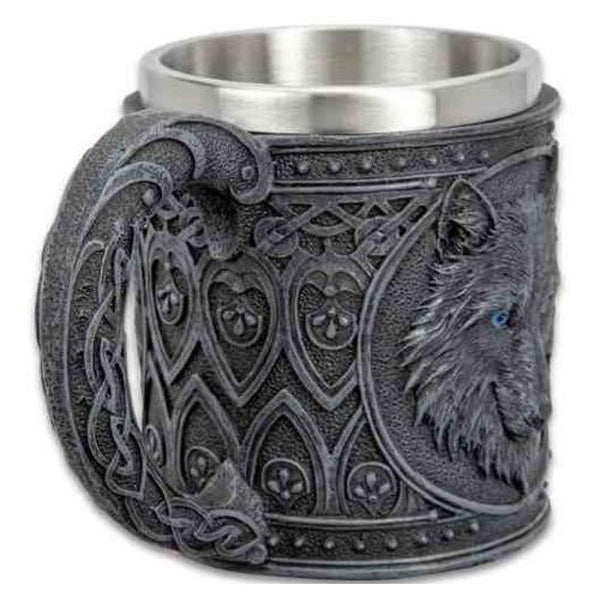 Taza Lobo Xl 3d Black Stark Game Of Thrones Mug Got 600 Ml