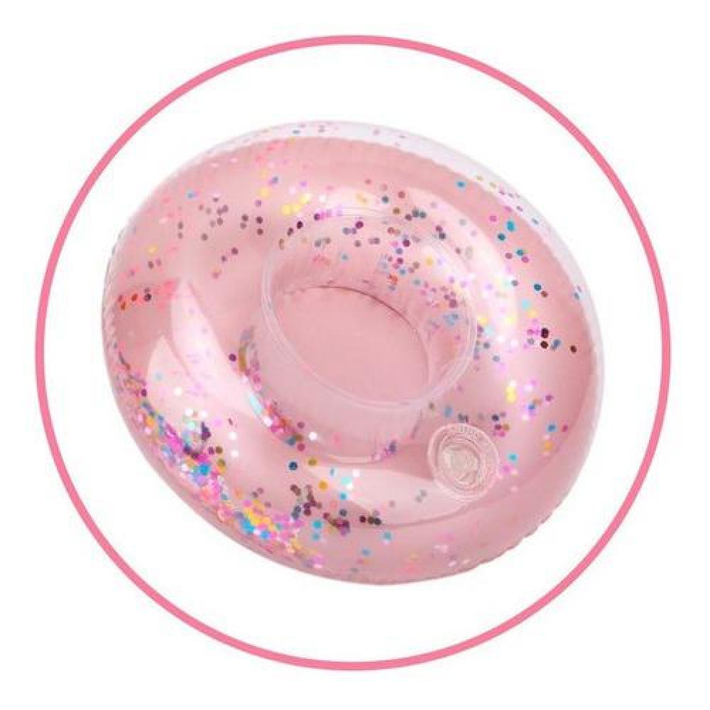 Posavasos Flotador Glitter Kawaii