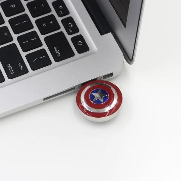 Usb Pendrive 16 Gb Escudo Capitan America Avengers