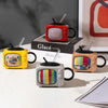 Tazón 3D cerámica TV vintage televisor retro