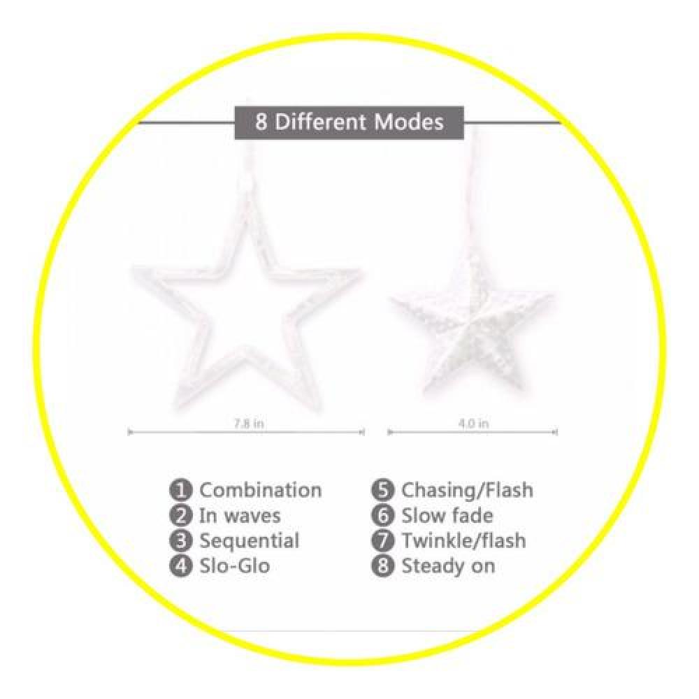 Cortina led cascada estrellas Fairy lights Multicolores