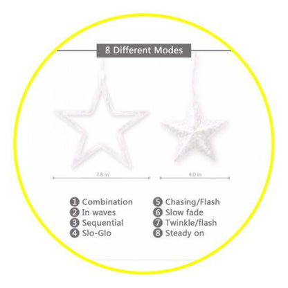 Cortina led cascada estrellas Fairy lights Multicolores