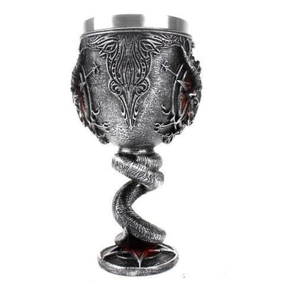 Copa Cáliz resina metálico 3D Baphomet Cabeza cuerno