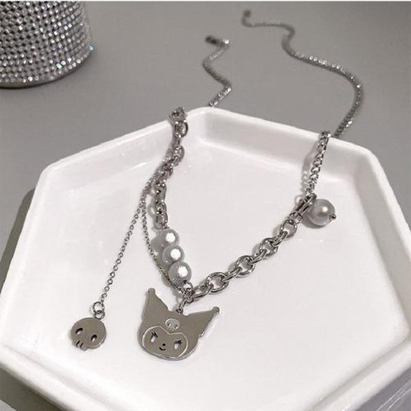 Collar Kuromi dije perlas Kawaii anime my melody