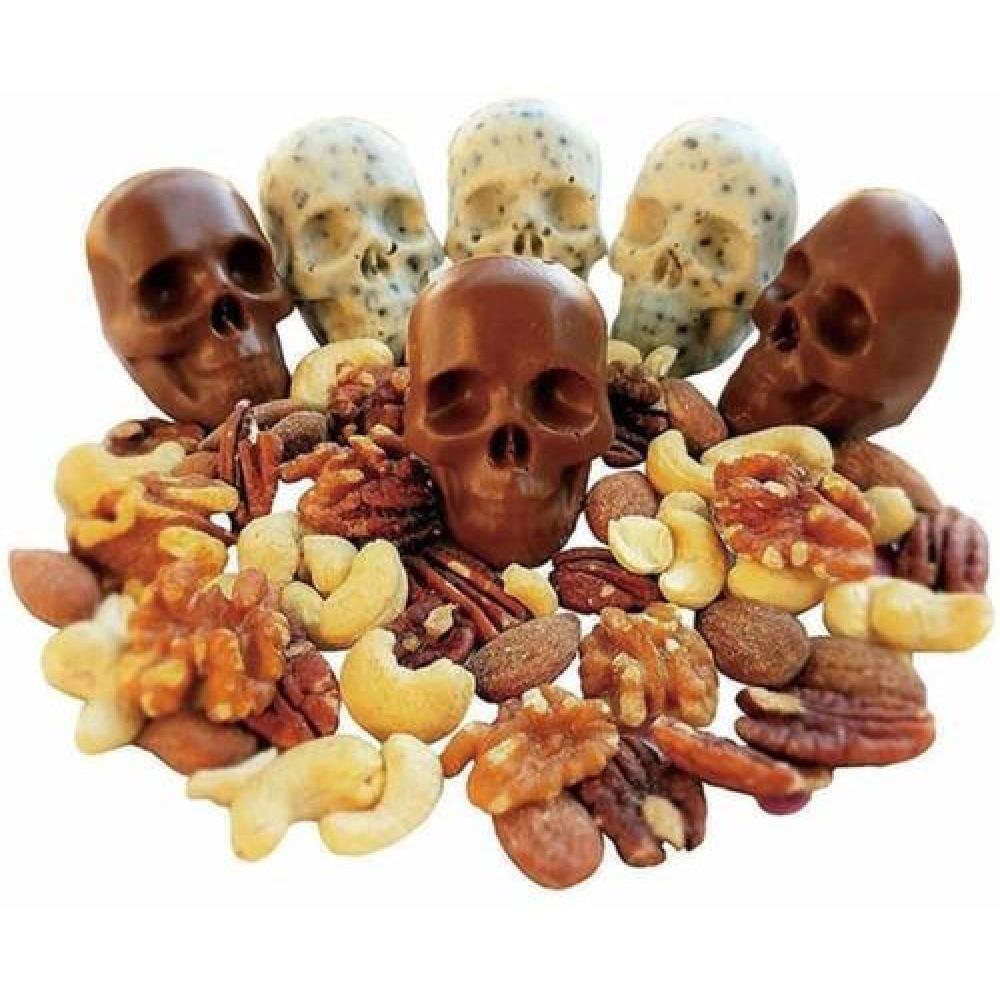 Molde Silicona 4 Calaveras Hielo Chocolate Velas